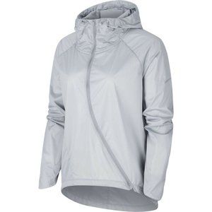 Nike Womens Shield Running Jacket Size L CJ5077-073 Grey Runway Reflective $150